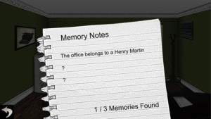 The game keeps track of important facts for you, in case you get amnesia for real. Good to have that.