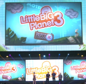Little Big Planet 3 running on a PS4.