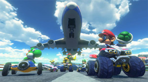 There will be a slight delay in our flight today as a bunch of...creatures are playing an amazing looking game of cart racing on runway one.