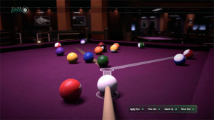 Eight ball in the corner pocket.