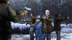 It's not exactly a standoff if everyone is facing out, but still pretty dramatic.
