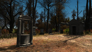 So the property comes with it's own graveyard? That's got to be a plus for the realtor guide.