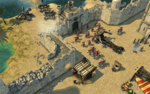 This incredibly strong defensive structure is just one of many that anyone coming to my town uninvited will have to bash their way through.
