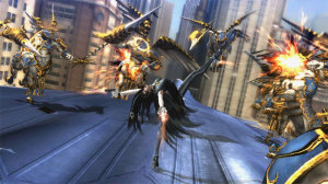 Bayonetta always seems to be outnumbered, and yet, never seems to be outgunned.