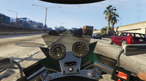 Driving in first person may take some getting used to. Thankfully Rockstar made all the FPS interfaces optional and configurable.