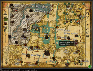 Avernum is actually a pretty large place. This hand drawn map shows the entire kingdom.