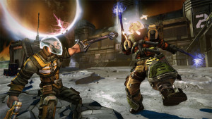 One cool thing about the Pre-Sequel is the need for O2 suits to adventure outside on Pandora's moon. And they give you cool powers too.