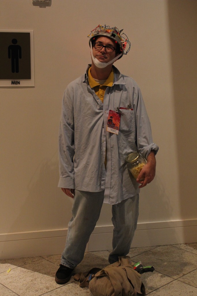 It's Lewis from Ghostbusers, and this cosplayer sure looked like Rick Moranis.