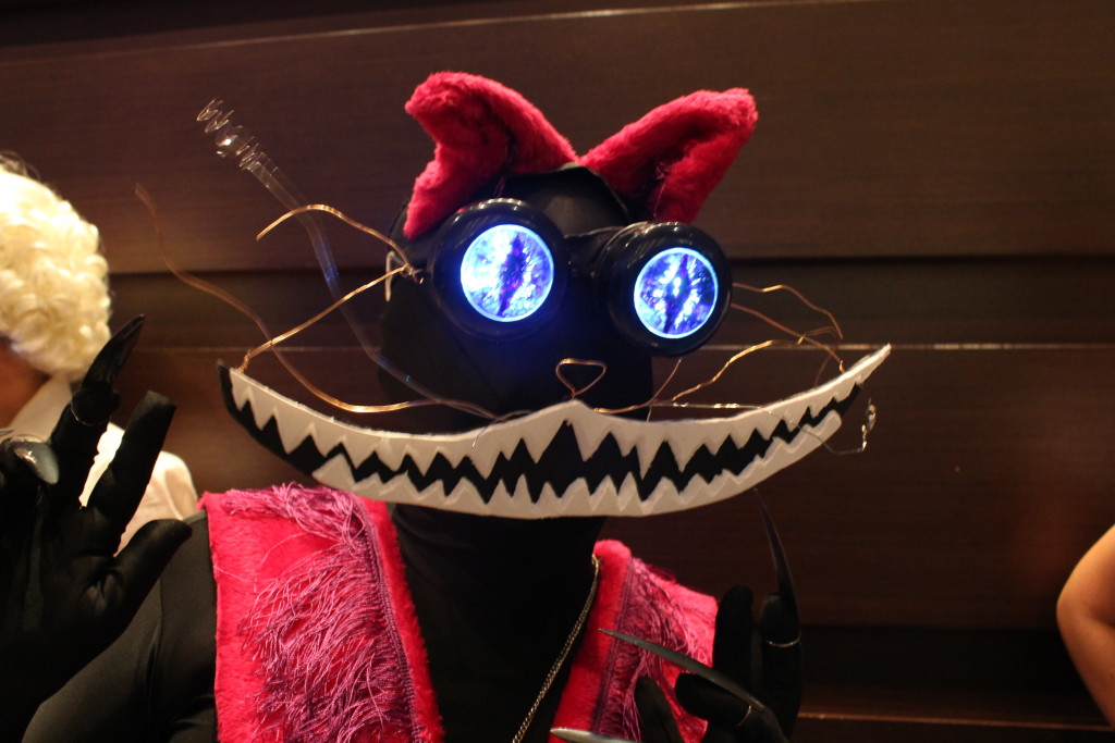 A fascinatingly done Cheshire Cat.