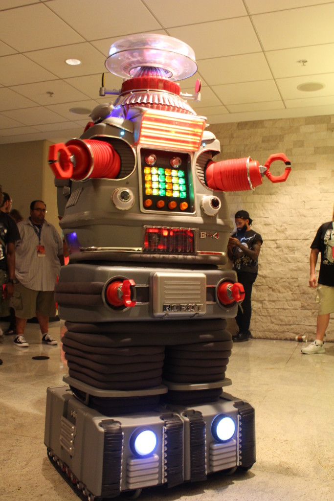 The robot B-9 from Lost in Space, and this guy could move and speak!