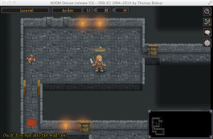 So, your character wants to know if you turned perma-death on. He's really concerned.