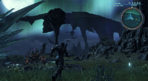 Night falls on Xenoblade X.