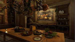 Thankfully, not all the rooms are totally creepy in his place, at least not at first. Can you spot the puzzle forming here?
