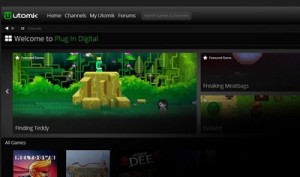 A look at the new interface for streaming games through Utomik.