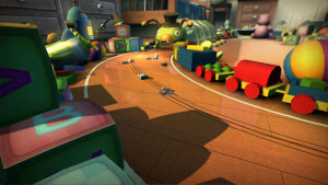Coming into the wiggle worm turn, it's still anyone's race!
