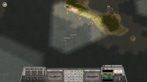 part of the mission is to land units using ships to capture islands.