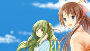 Two main characters in the story Kyoto Colorful Days. Madoka and Akana.