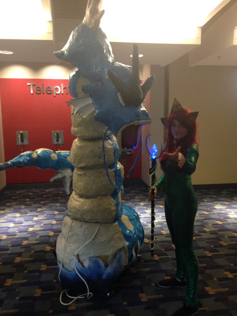 Aquagirl and a sea monster. Some of the props at AwesomeCon were simply amazing.