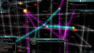 The galaxy map in Ascent the Space Game with the incredible amount of worlds available to explore.