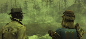 Love the new fishing-related gear! Nick Valentine will start the quest for you. Then you can bring him along or find someone new to travel with on the island.