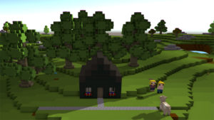 What's wrong little Voxel cow? Is there a pixelated wolf in the woods?