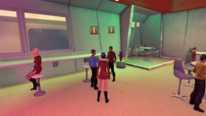 Meeting McCoy and Scotty on Earth Space Dock in Star Trek Online Agents of Yesterday.