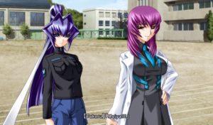 Meiya and Yuuko in Muv Luv Unlimited.