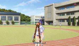 At times the art didn't go with the dialogue. Chizuru and Meiya practicing lacrosse without sticks and in a very odd poses.