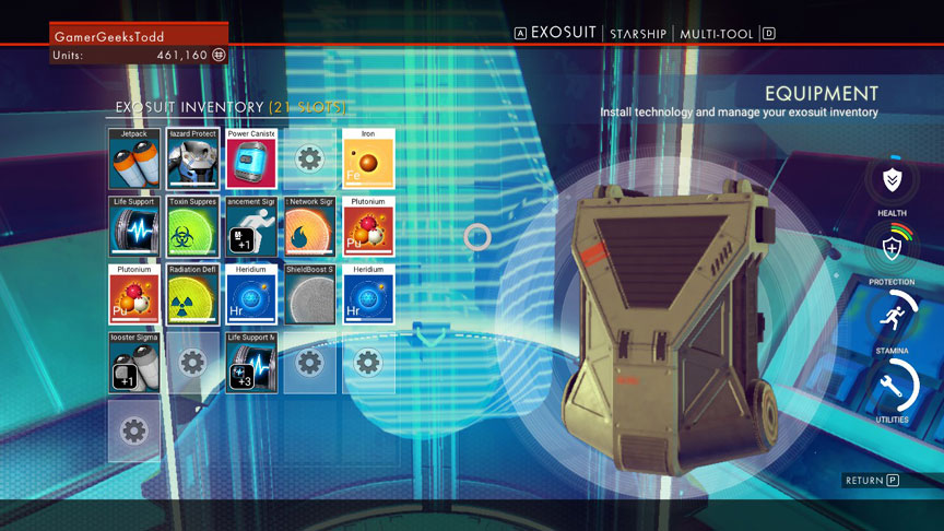 This is my exosuit. There are many like it, but this one is mine.
