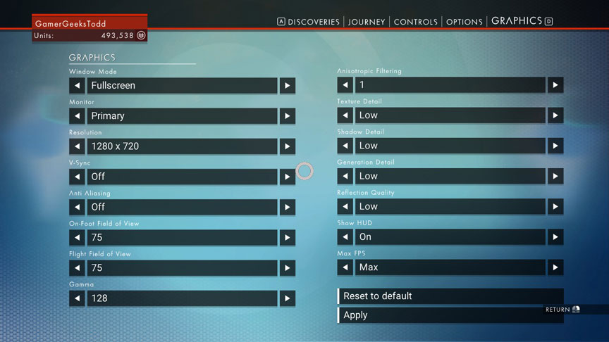 The kind of confusing graphical settings for PC players.