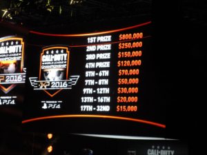 An image showing the prize awarded in the Call of Duty Championship.