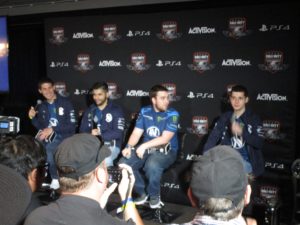 Team EnVyUs press conference. Jkap, Apathy, John, Slasher.and John.