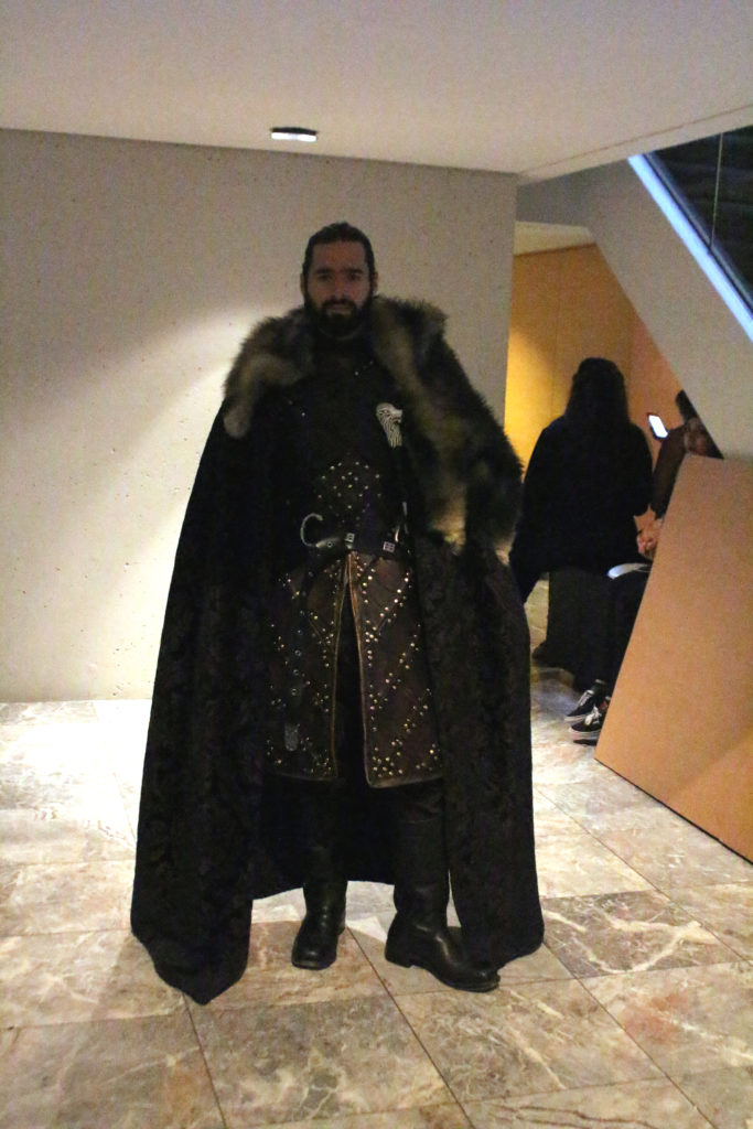 Back from the dead, Jon Snow took some time from his car commercials to visit the peasants.