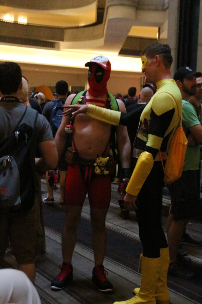 Little known fact, Deadpool likes to hunt Pokemon.