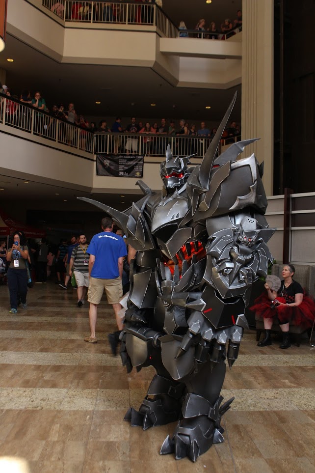 This Reinhardt from Overwatch costume was huge and extensive.