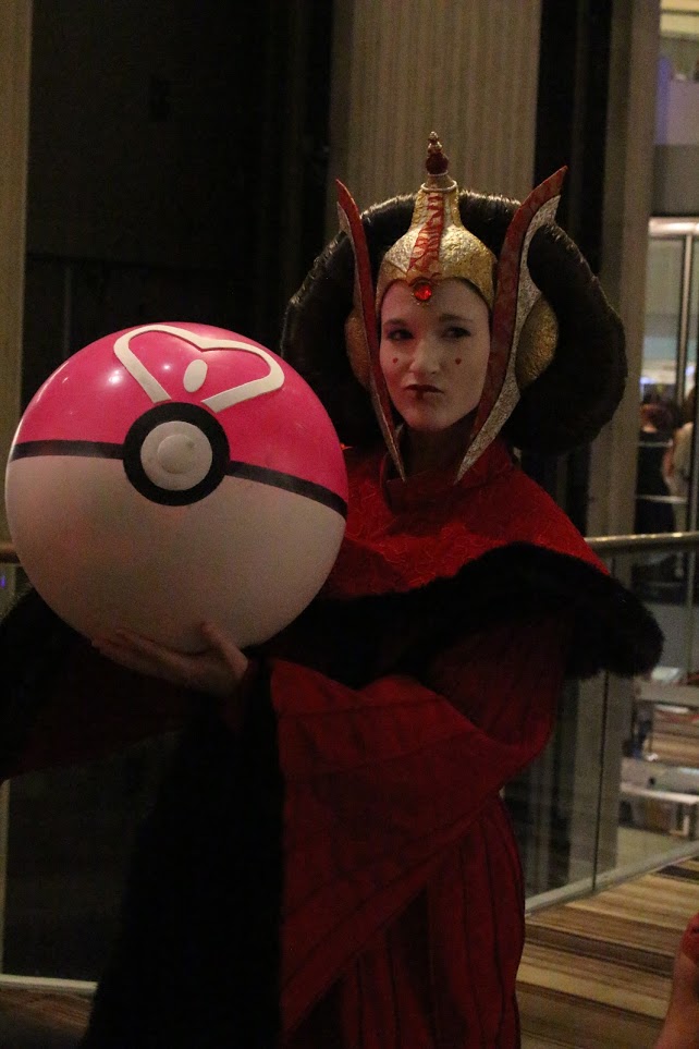 Even Queen Amidala was playing with a Pokeball this year.