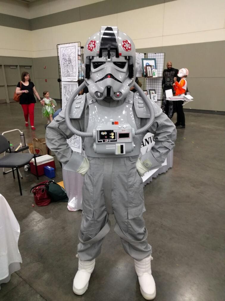 His AT-AT was parked outside.