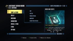 STO menu