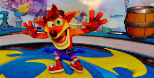 Taking selfies with a loveable goofball like Crash Bandicoot is all part of the fun.