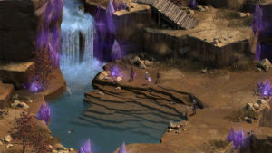 The water is pretty, but I wouldn't swim in it.