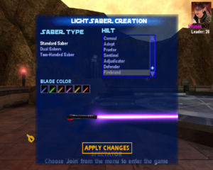Choosing a Lightsaber