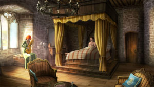 Now this room with the included minstrel. It's getting five stars!