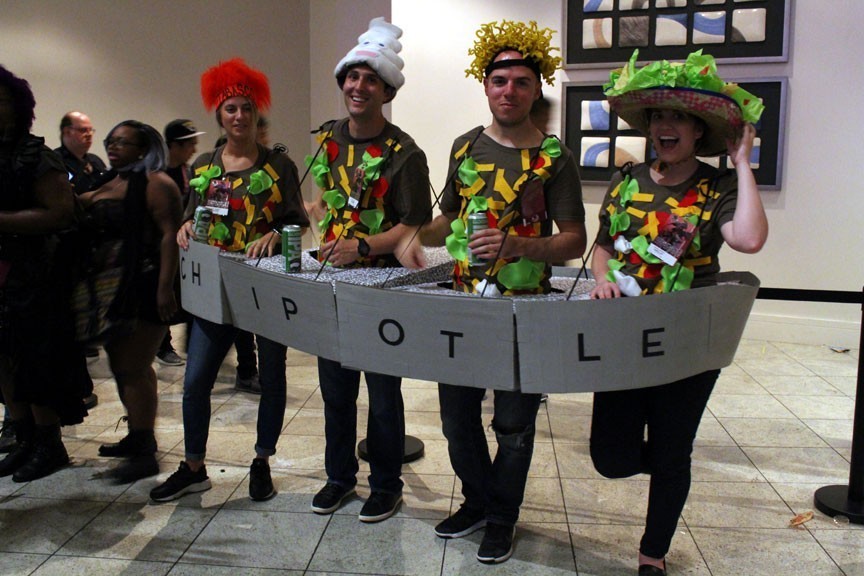 The famous Chipotle Fiesta Bar--no, I don't get it either, but it made me laugh.
