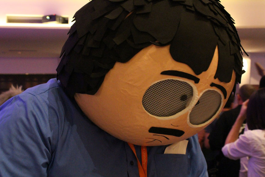 Randy Marsh from South Park. He also had a giant bean bag he bounced on--it was from an episode featuring swollen testicles. I opted for the less suggestive image.