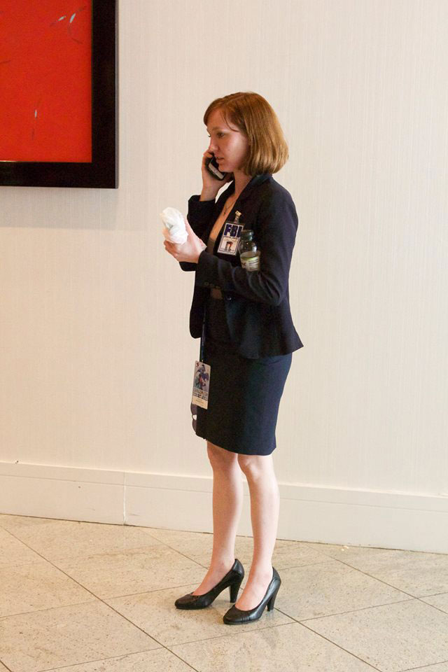 Dana Scully. Frankly, I love that she's at DragonCon "working a case."