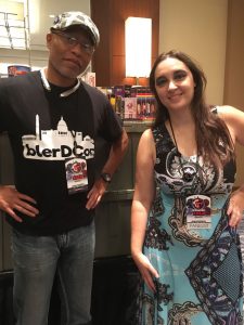 Blerdcon Table Table Top Coordinator Montel Thompson and Roll20 Brand Manager Soraya Sen Hajj talk about Bleadcon's success.