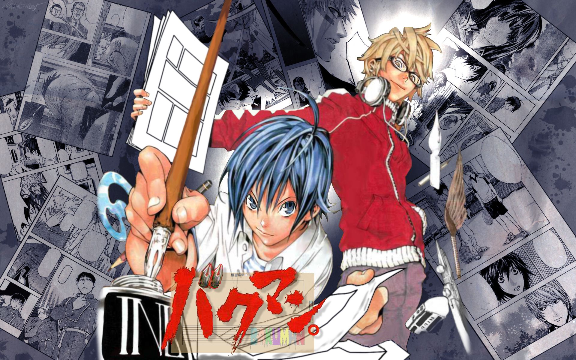 Manga Monday: Bakuman by Tsugumi Ohba, image size:1920x1200