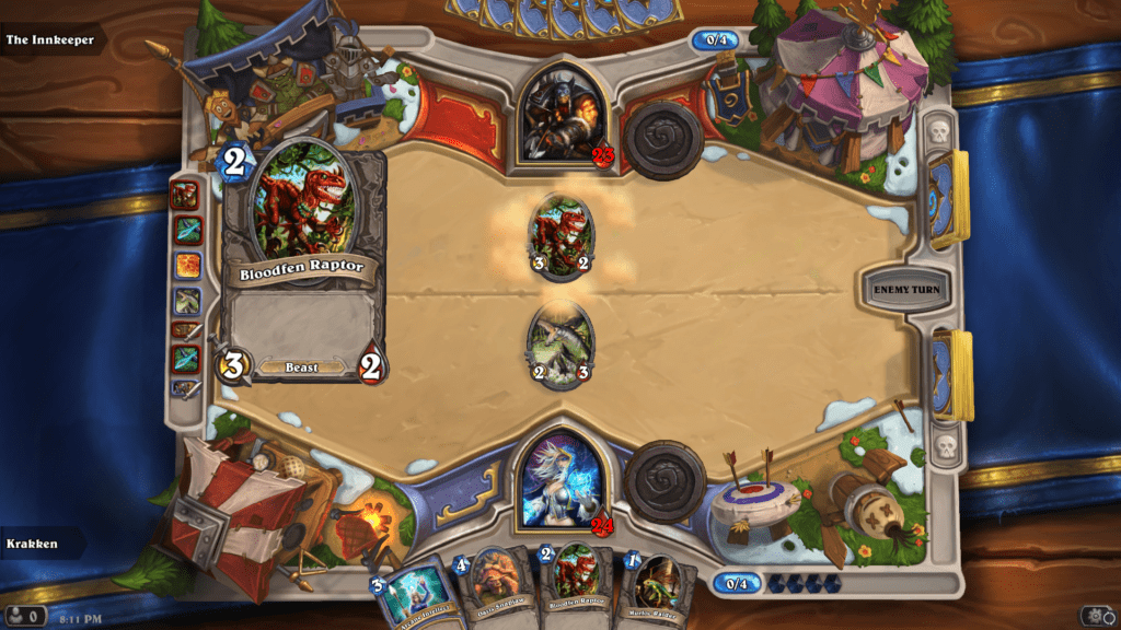 Hearthstone board