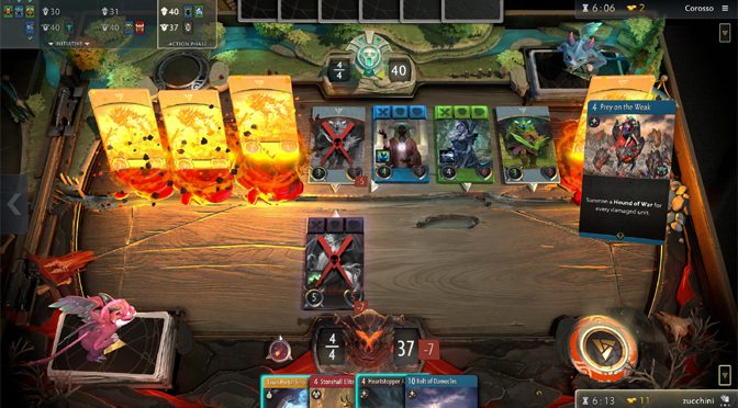 Artifact Battling for Computer Card Game Supremacy
