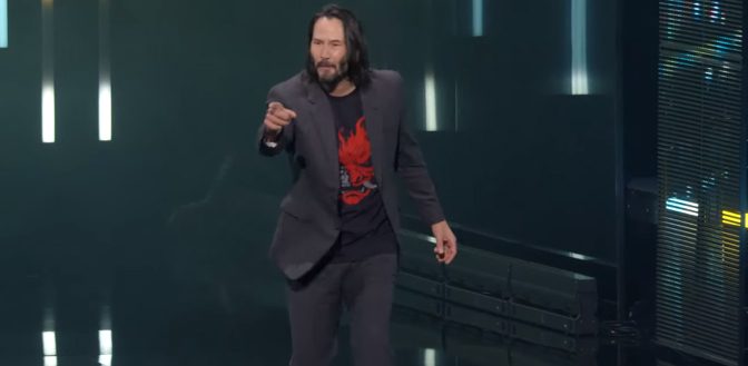 Keanu Reeves at E3 2019